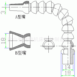 供应可调塑料冷却管 工程塑料材质冷却管 机床冷却管