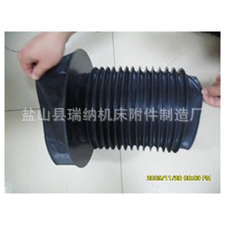 缝合式丝杠防护罩拉链式丝杠防护罩三防布钢圈支撑丝杠式防护罩