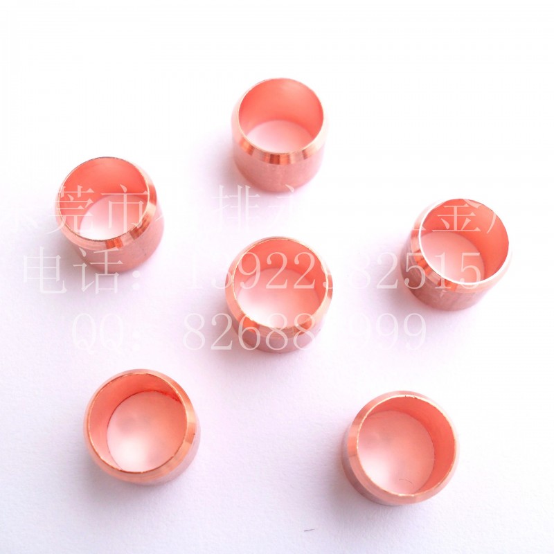 A【东莞市石排永宝五金厂】供应紫铜套 红铜管