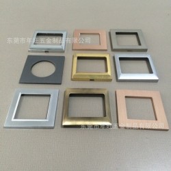 东莞定制 电视电话插座面板 拉丝/磨砂氧化面板 五金冲压铝面板