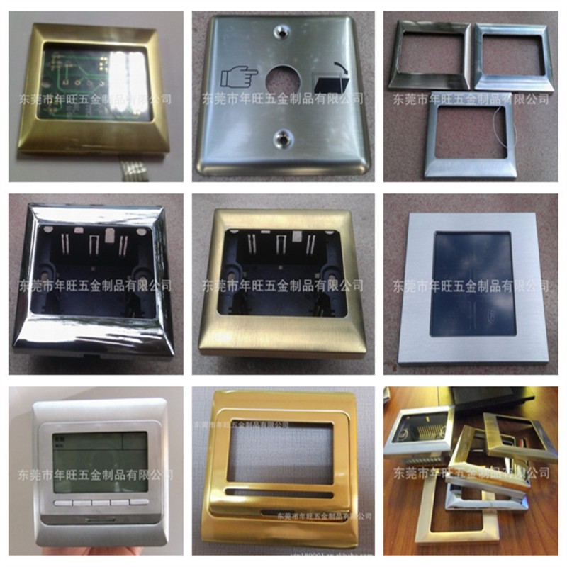五金冲压面板 触摸按键装饰面盖 拉丝氧化铝面板 86开关面板定制