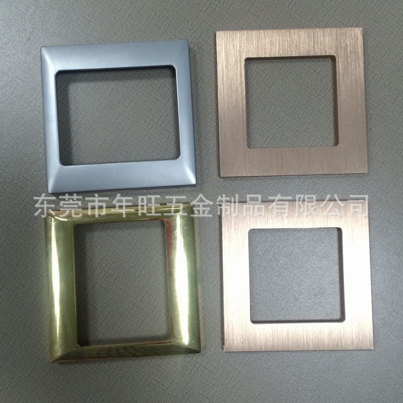 五金冲压面板 触摸按键装饰面盖 拉丝氧化铝面板 86开关面板定制