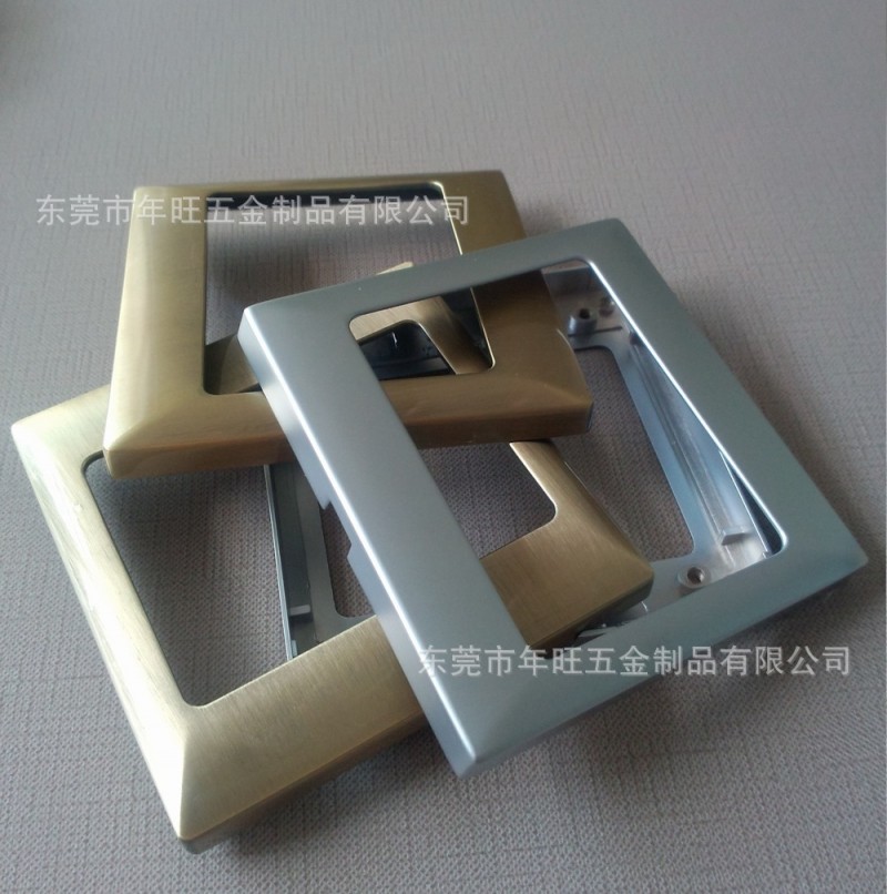 不锈钢拉丝墙壁开关 五金冲压面盖 插座开关装饰框 东莞定制