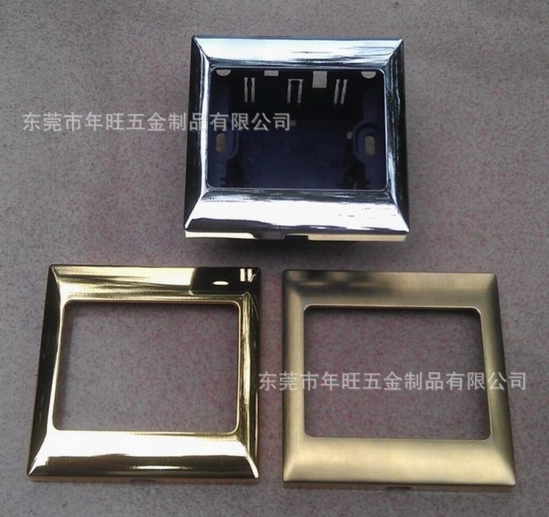 304不锈钢冲压面板 金属拉丝面板订做 86型开关装饰面盖框