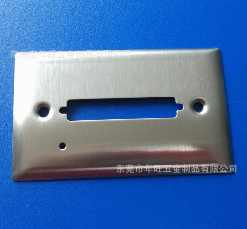 304不锈钢冲压面板 金属拉丝面板订做 86型开关装饰面盖框