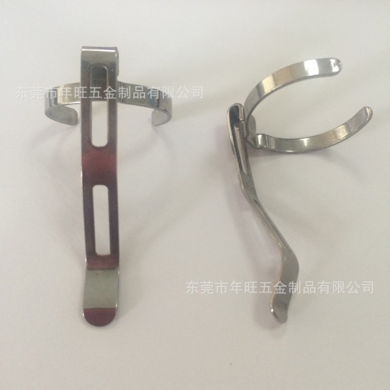 年旺供应 LED强光手电筒夹子 弹性 金属抱夹 29x43x55mm