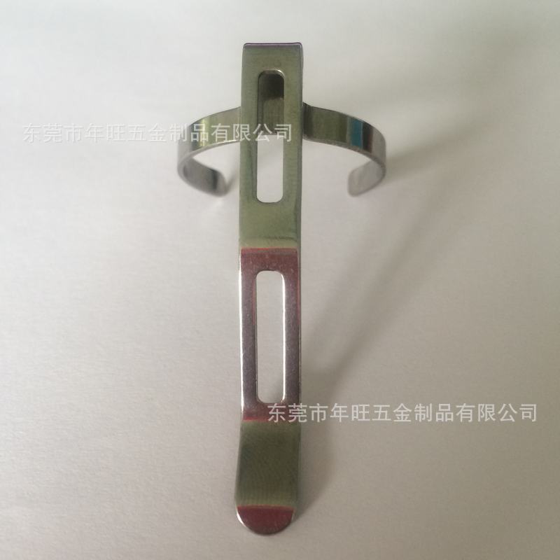 年旺供应 LED强光手电筒夹子 弹性 金属抱夹 29x43x55mm