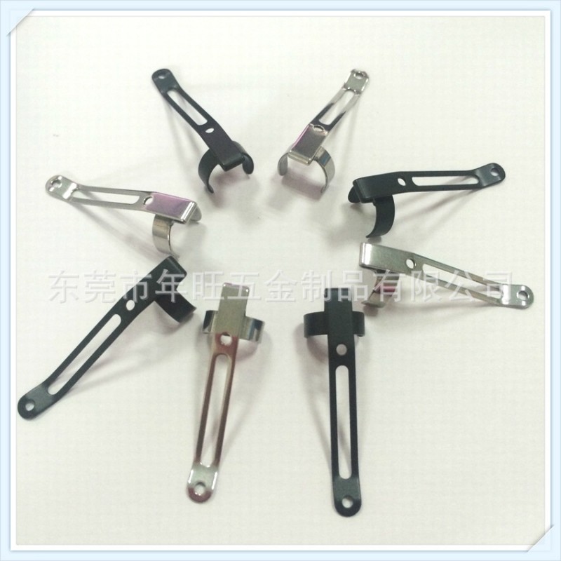 东莞现货 LED强光手电筒专用不锈钢夹子、金属抱夹、口袋夹扣