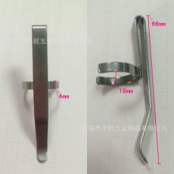 东莞长安夹子厂 现货供应 LED强光手电筒抱夹 金属不锈钢夹子