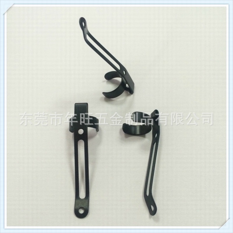 现货 战术手电筒笔夹 手电筒不锈钢抱夹 防身防爆手电筒专用夹子