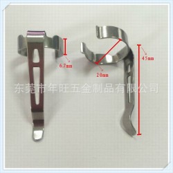 专业供应 通用不锈钢夹子 万能电筒笔夹 金属旋转抱夹 弹性卡扣夹