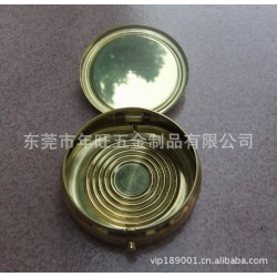【东莞订做】冲压铜片盖 拉伸金属盖 喷砂氧化铝盖