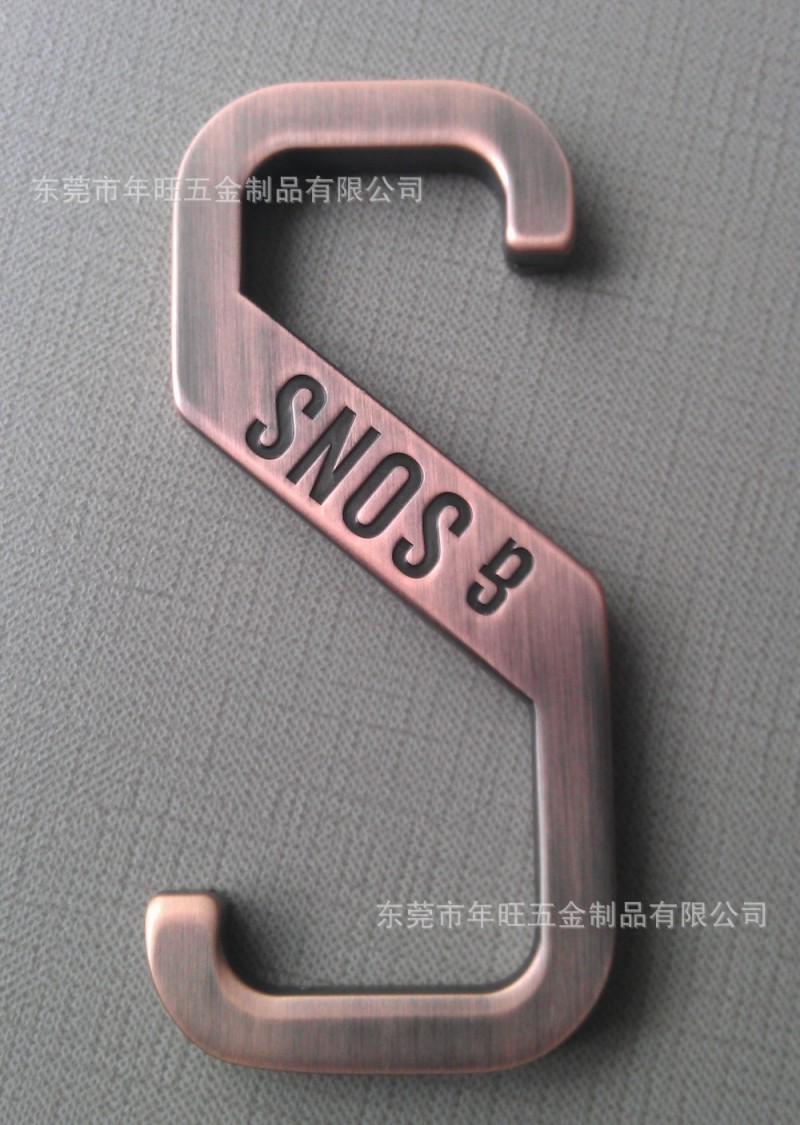 高档服装店挂钩 S型金属钩子 合金电镀红古铜挂钩 万能衣架勾订做
