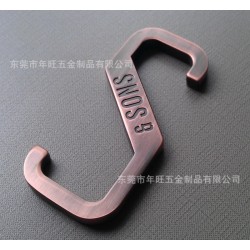 专业订做 S型衣服挂勾 古铜色金属挂钩 多功能免钉挂钩