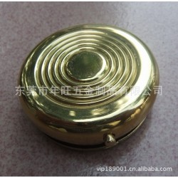 【东莞加工订做】高档复古电镀铜盒 拉伸压印小铜盒子
