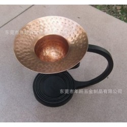 东莞专业订做 铁艺烛台 锌合金烛台 复古铜色烛台