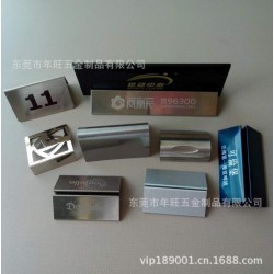 【厂家直销】不锈钢台签底座 金属工艺品底座 五金台签底座