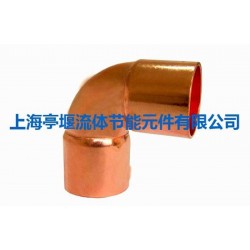 专业紫铜管件生产 太阳能专用紫铜弯头 双承口弯头 现货
