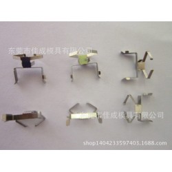 线路板接触片冲压件、AC充电器插脚弹片、铍铜高回弹性弹片冲压件