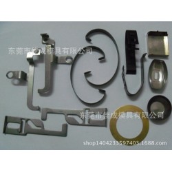 卡锁、扣具、导形弹片冲压件，不锈钢弹簧片、65锰钢弹簧片