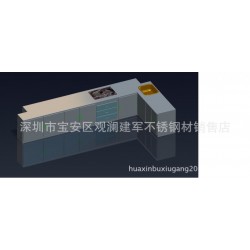 【专业定制】不锈钢橱柜供应商 天钢橱柜 不锈钢橱柜效果图