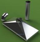 厨房不锈钢油烟罩|油烟罩安装|厨房排烟风管专业加工安装