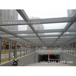 江苏天宇专业制作安装地下车库雨棚 钢结构车棚