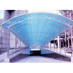 厂家专业生产安装钢结构雨棚 地下车库雨棚