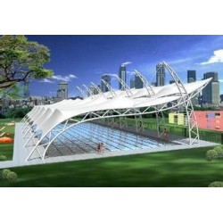 江苏厂家设计安装膜结构雨棚  游泳池遮阳篷