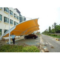 江苏厂家专业制作安装膜结构汽车遮阳棚 雨棚