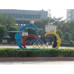 江苏天宇制作安装大型不锈钢广场雕塑 校园雕塑