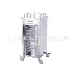 供应不锈钢单列病历夹车