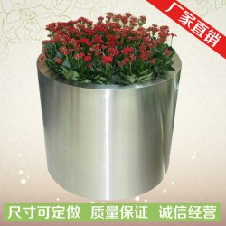 不锈钢花盆工厂化生产，厂家直销可根据要求定制各种不锈钢花盆