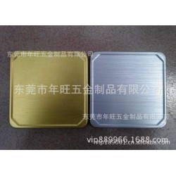 冲压logo铝杯垫 二次氧化杯垫 不锈钢凹凸logo杯垫 铜冲压片