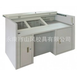 厂家推荐SF-D009型白色中式风格实木多媒体讲台