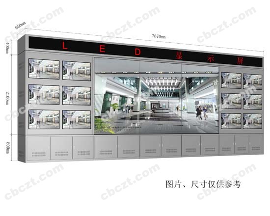 监控墙效果图