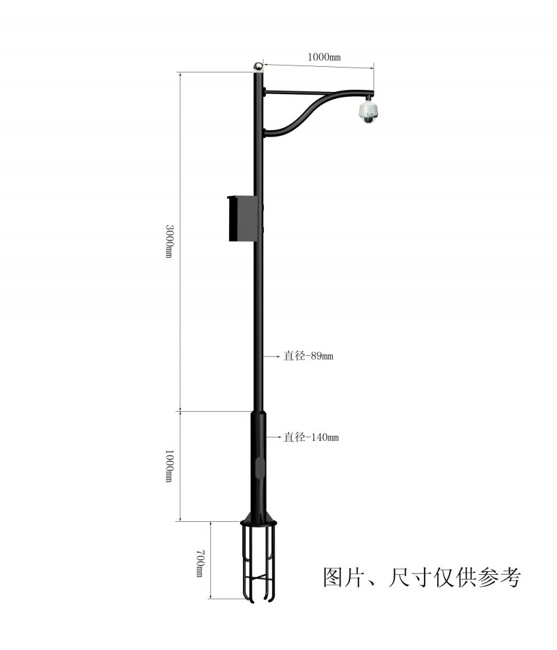 香河琛宝监控立杆 枪机立杆 球机立杆 摄像机立杆 支架 立柱