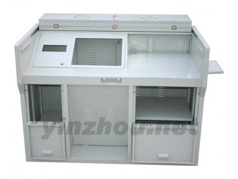 1.4米折叠后推前门折门讲台-027