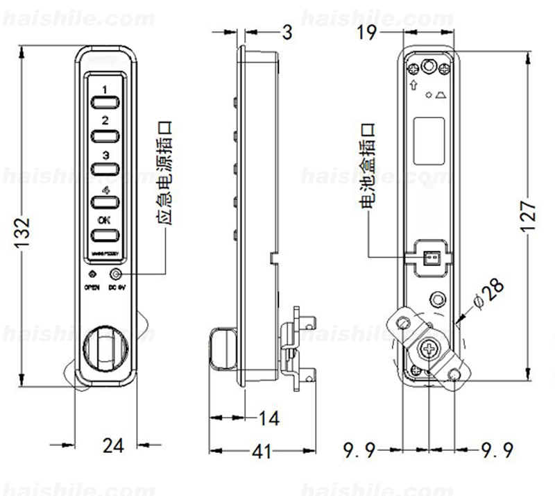 P122V产品尺寸图