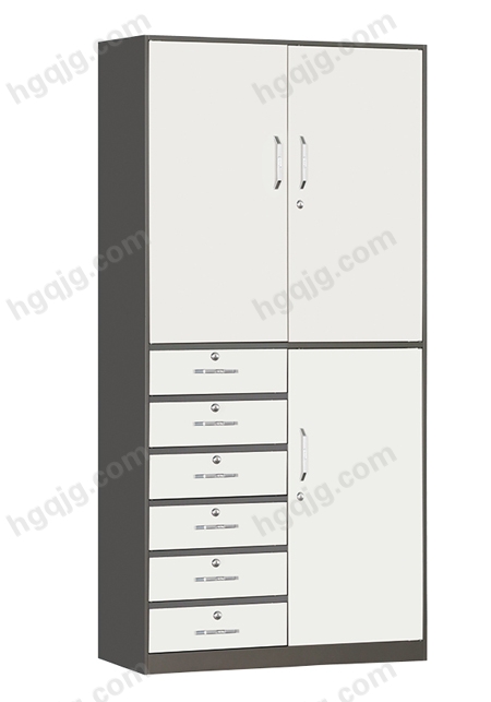 偏六屉铁门柜-10