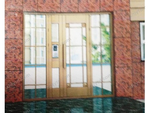 北京豪华楼宇门不锈钢楼宇门02