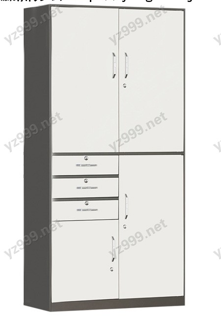 偏三屉铁门柜-17