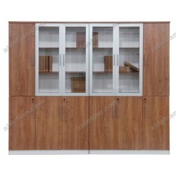 天津现代中式简易自由组合书柜玻璃门