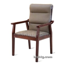 会议室椅子 实木办公椅 带扶手靠背椅