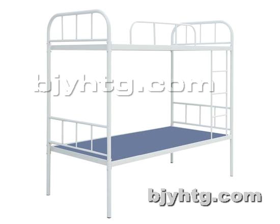 学校单人双人床 钢制铁床 公寓床