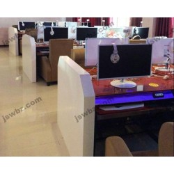 网吧效果图 网咖桌一体网吧桌