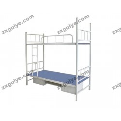中迅家具钢制高低床 工地宿舍床 双层公寓床