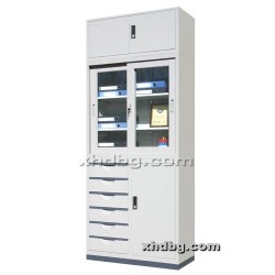 偏六屉移门加顶柜 资料柜子