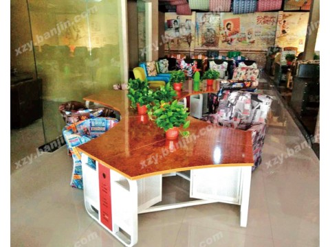 香河鑫之源网吧桌椅 实木桌网咖沙发 网鱼网咖桌造型桌