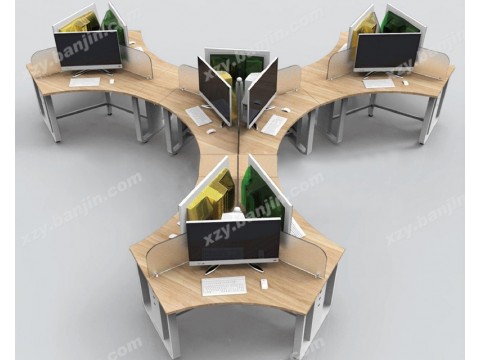 实木电脑网吧一体桌 网咖网吧电脑桌 香河家具